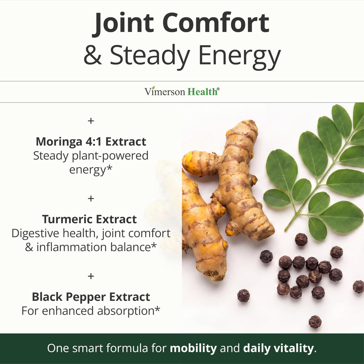 Vimerson Health Moringa 4:1 Extract with Turmeric Capsules - 60 Count - image 4