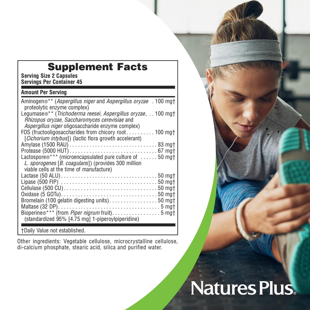 NaturesPlus Natures Plus ActiZyme - Gut Health Supplement