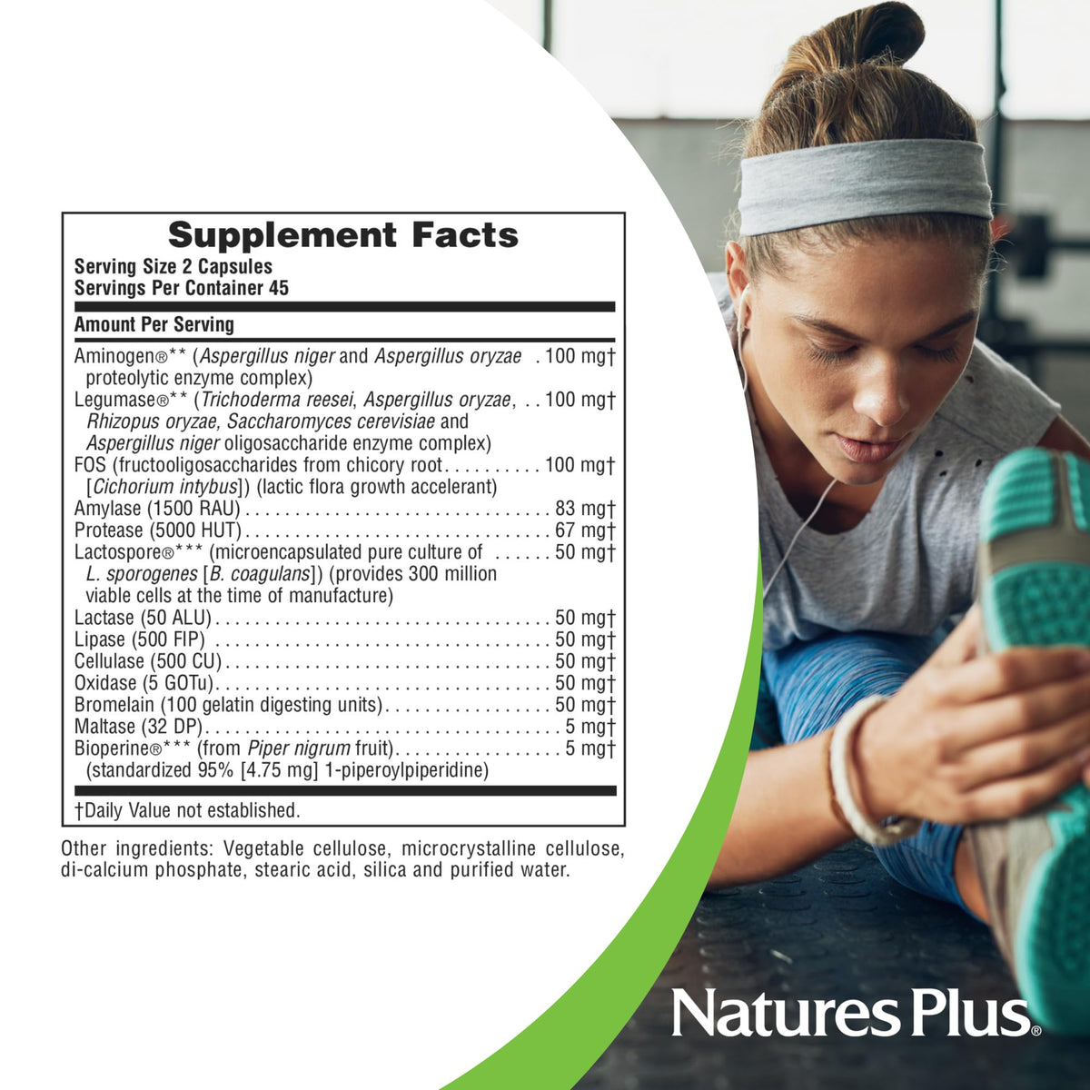 NaturesPlus Natures Plus ActiZyme - Gut Health Supplement