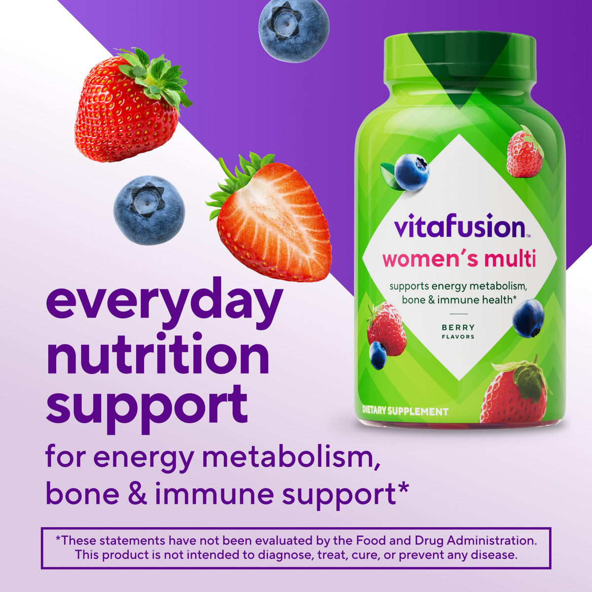 Vitafusion Women's Multivitamin Gummy Berry - 120 Gummies - image 3