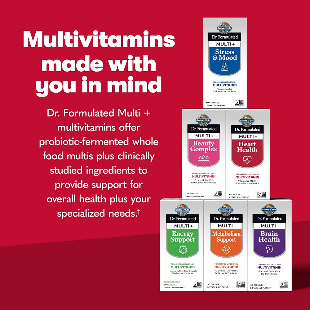 Garden of Life Dr. Formulated Multi+ Heart Health Multivitamin - 30 Capsules - image 9