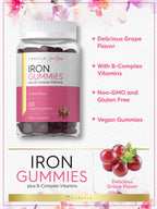 Carlyle Iron Gummies with Vitamin B Complex - 60 Count - image 4