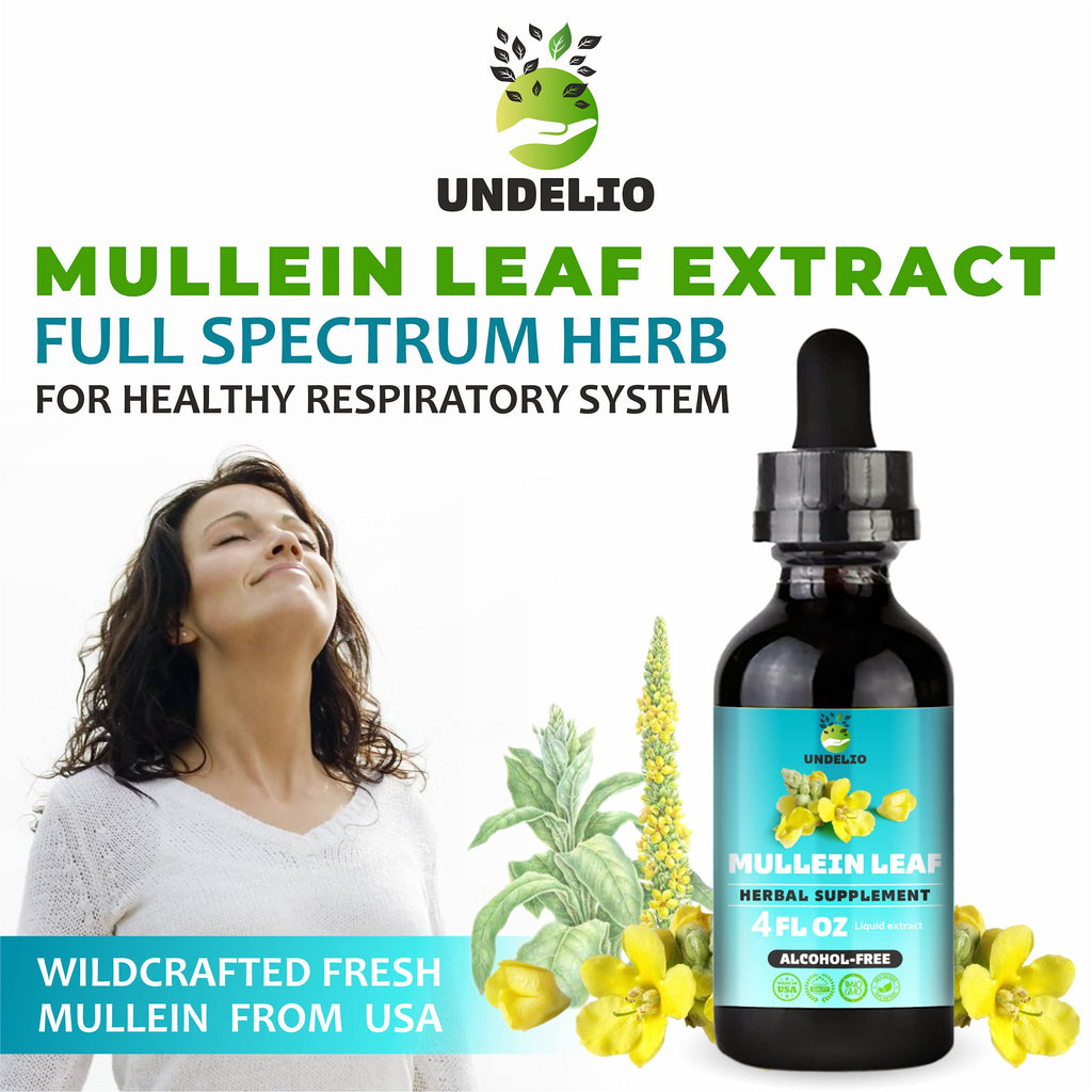 Undelio Herbal Mullein Leaf Extract Tincture - 4 fl. Oz - image 8
