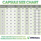 XPRS Nutra Size 1 Empty Capsules - 100 Count Small Empty Vegan