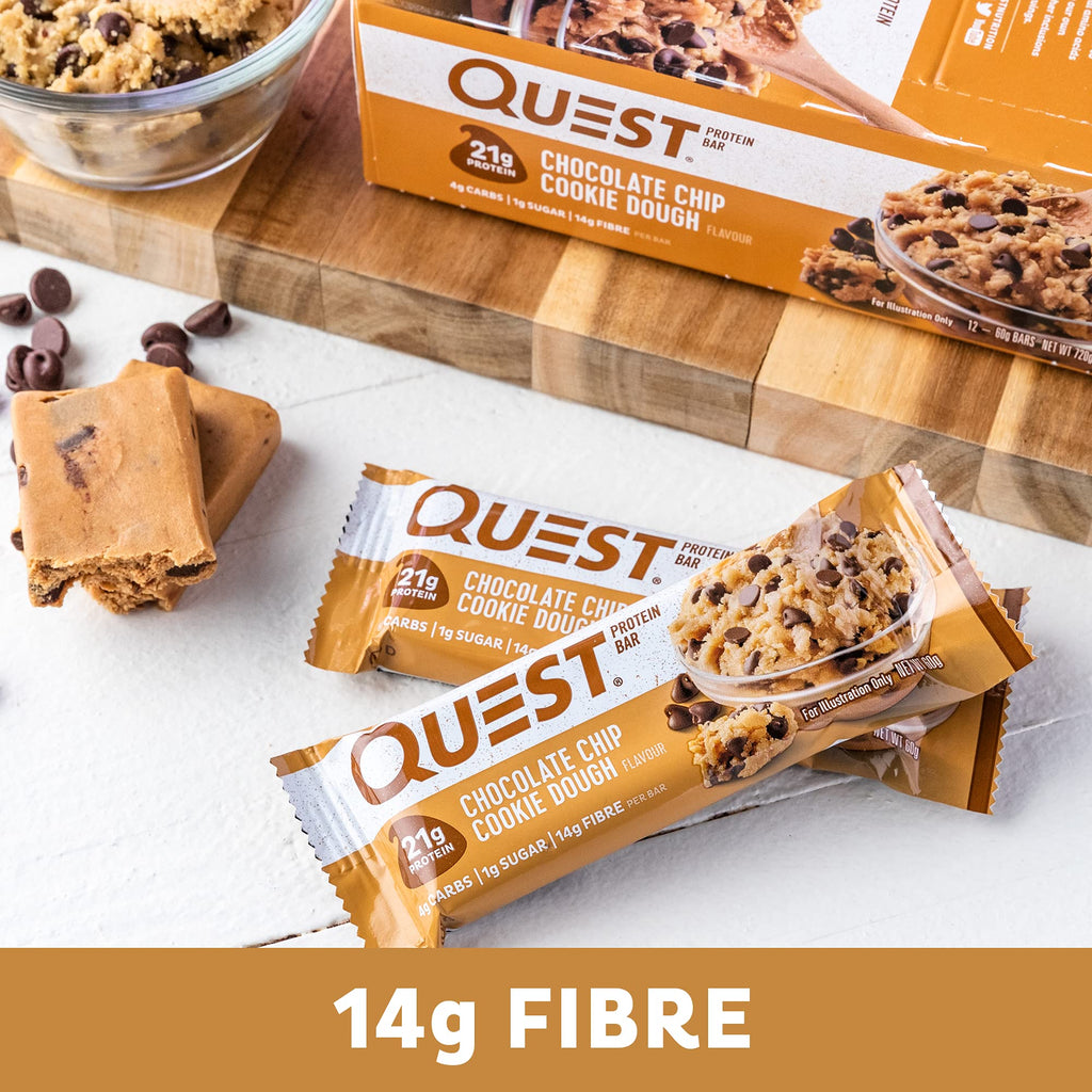 Quest Protein Bar Chocolate Chip Cookie Dough - 12 Bars - image 7