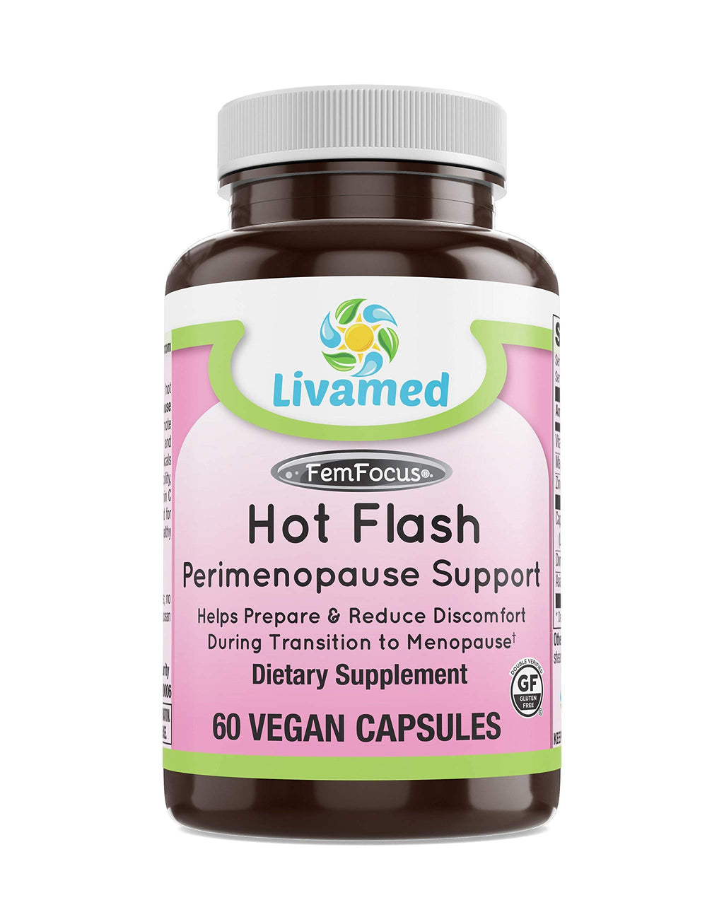 Livamed Hot Flash Perimenopause Support - 60 Vegetarian Capsules