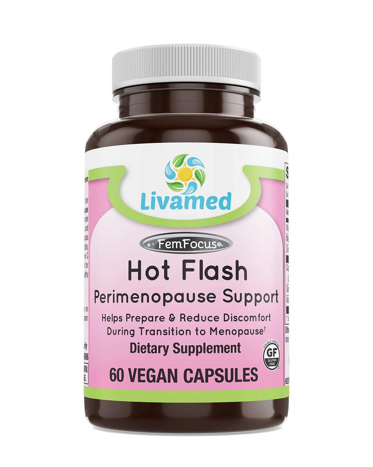 Livamed Hot Flash Perimenopause Support - 60 Vegetarian Capsules