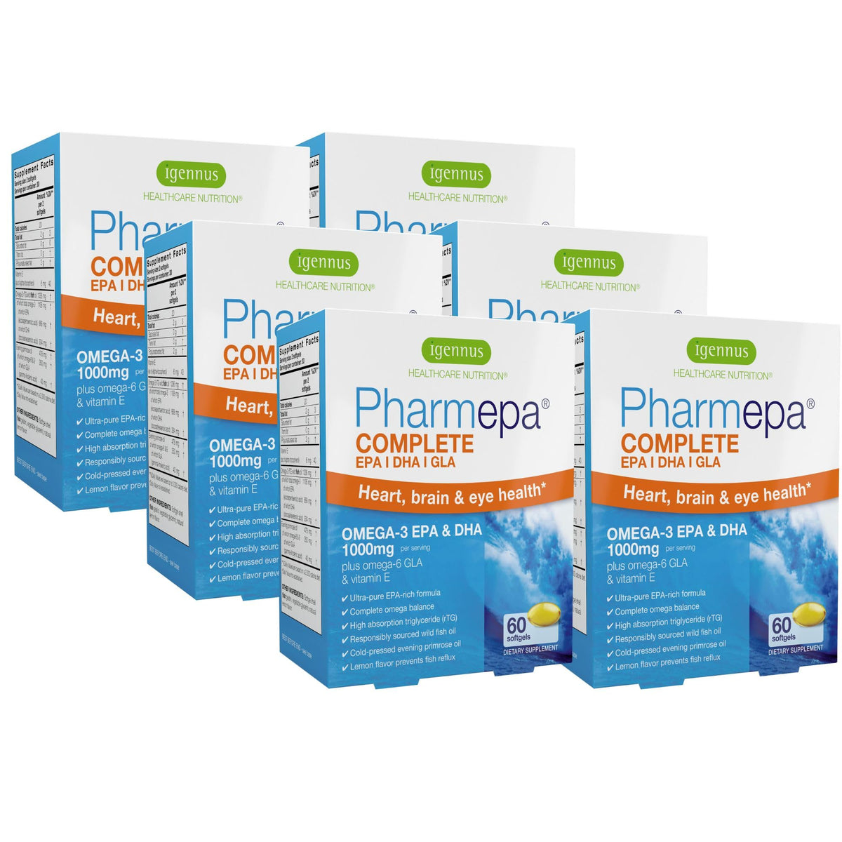 Igennus Pharmepa RTG Omega-3 EPA DHA 1000mg - 360 Softgels