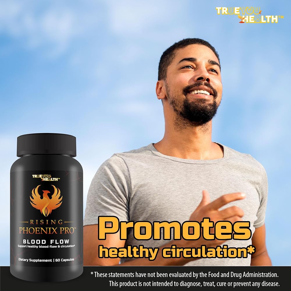 True You Health Rising Phoenix Pro L-Arginine Blood Flow - 60 Capsules - image 5