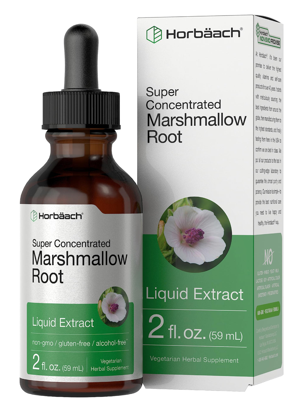 Horbäach Marshmallow Root Extract Tincture - 2 fl oz