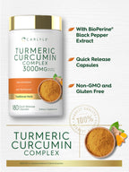 Carlyle Turmeric Curcumin Supplement with Black Pepper - 180 Capsules - image 4