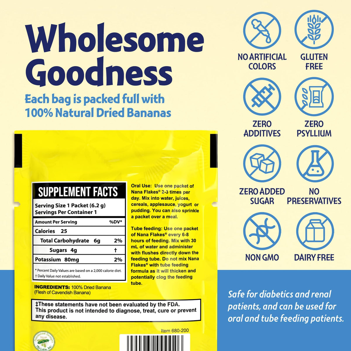 Nutritional Designs Nana Flakes Anti-Diarrheal Powder