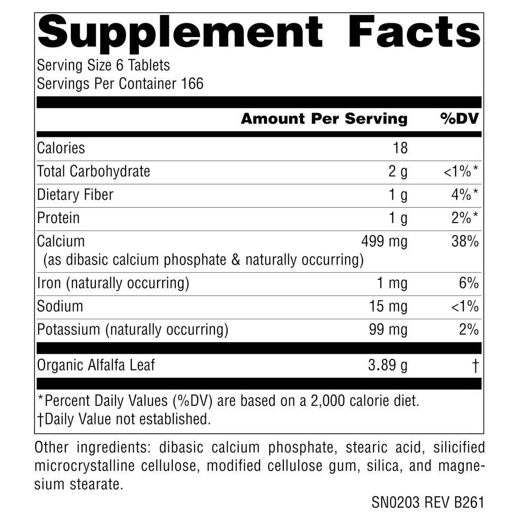 Source Naturals Alfalfa 10 Grain Dietary Supplement - 1000 Tablets - image 2