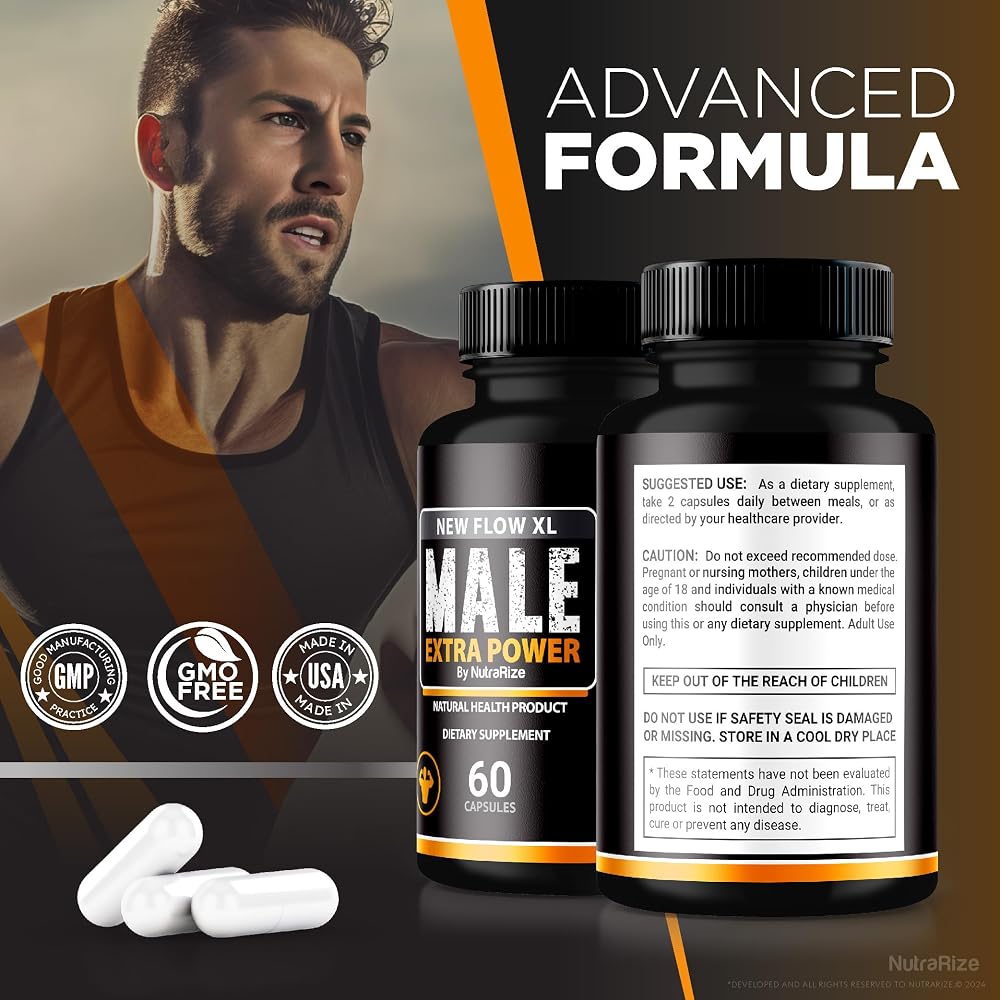 NutraRize New Flow XL Capsules for Men - 180 Capsules - image 6