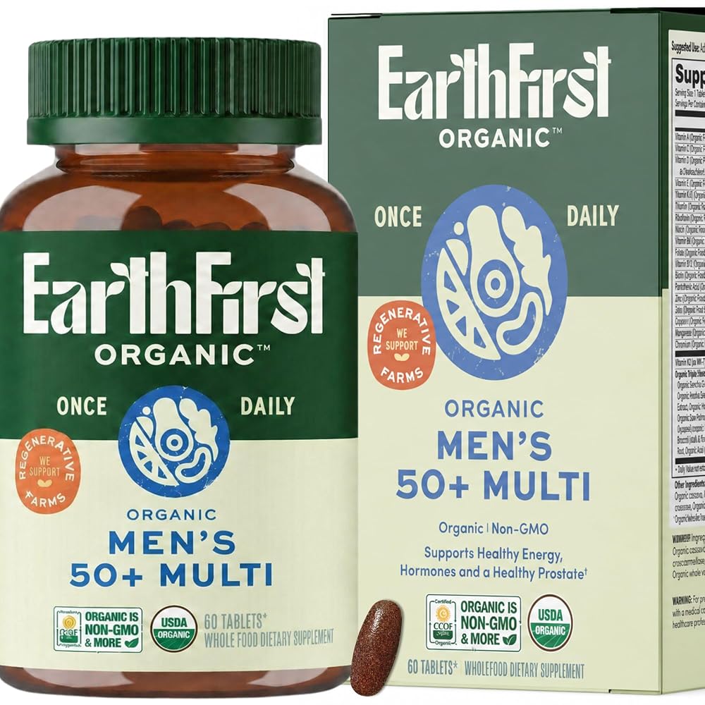 EarthFirst Organic Once Daily Multi for Men 50+