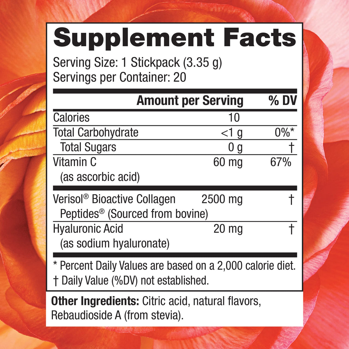 Reserveage Collagen Candy Sour Apple - 20 Stick Packs - image 2