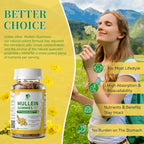 Lukaree Mullein Gummies for Lung Cleanse & Lymphatic Drainage - 120 Count - image 4
