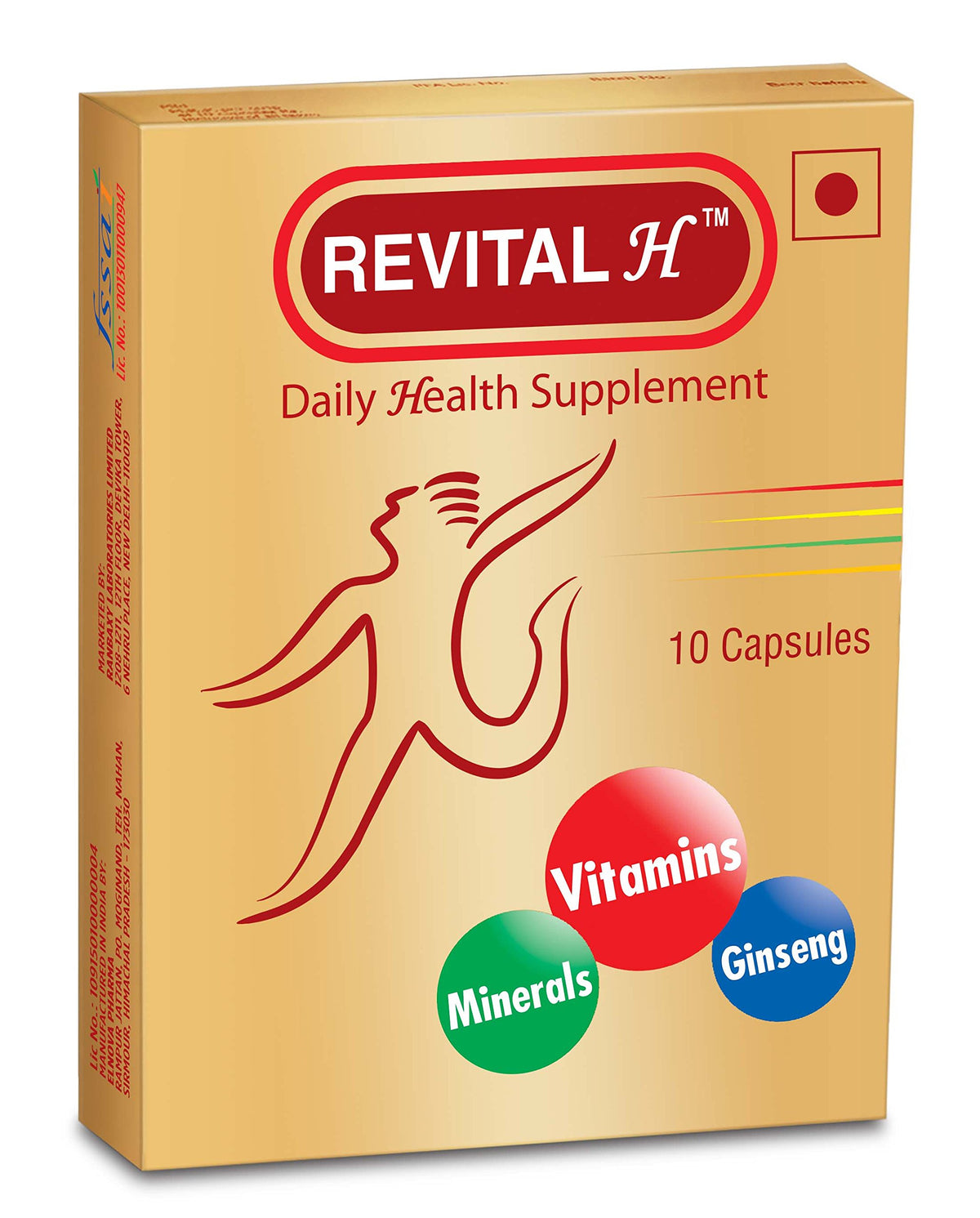 Revital H Blended Vitamin & Mineral Supplement - 10 Capsules