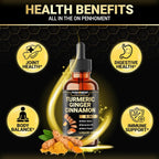 Penhoment 6in1 Liquid Turmeric Curcumin with Ginger & Berberine - 2 Fl Oz - image 4