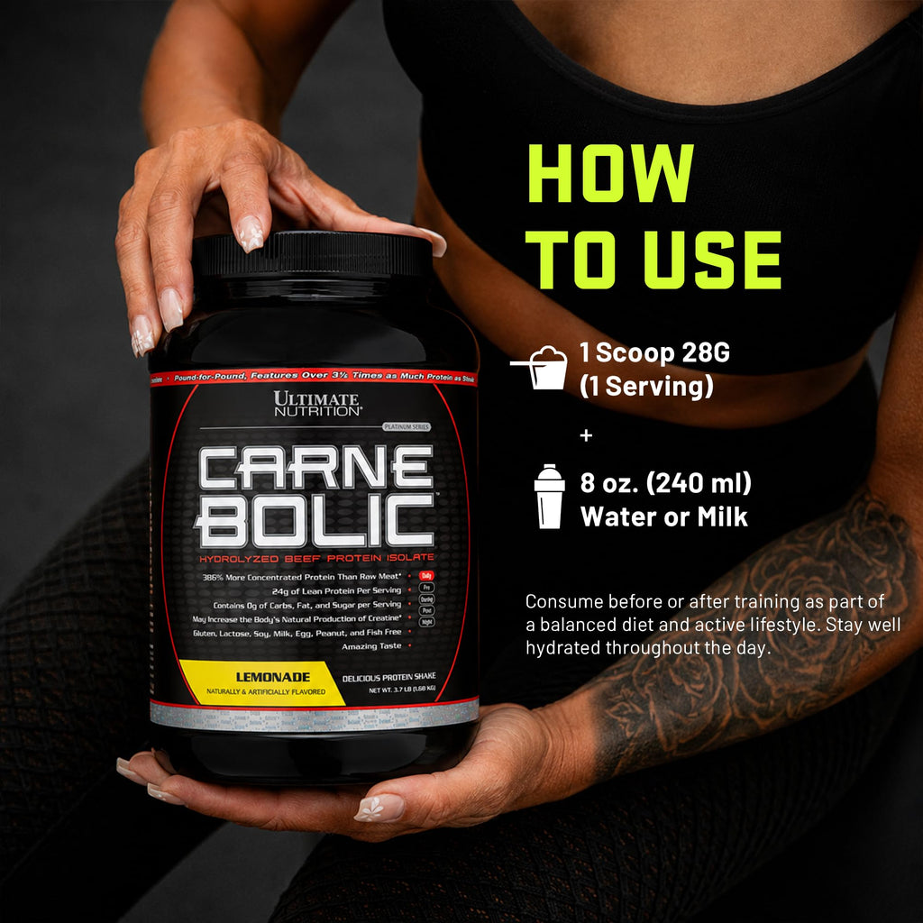 Ultimate Nutrition CarneBOLIC Hydrolyzed Beef Protein Isolate Powder