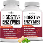 NEW AGE Digestive Enzymes for Gut Health - 120 Capsules