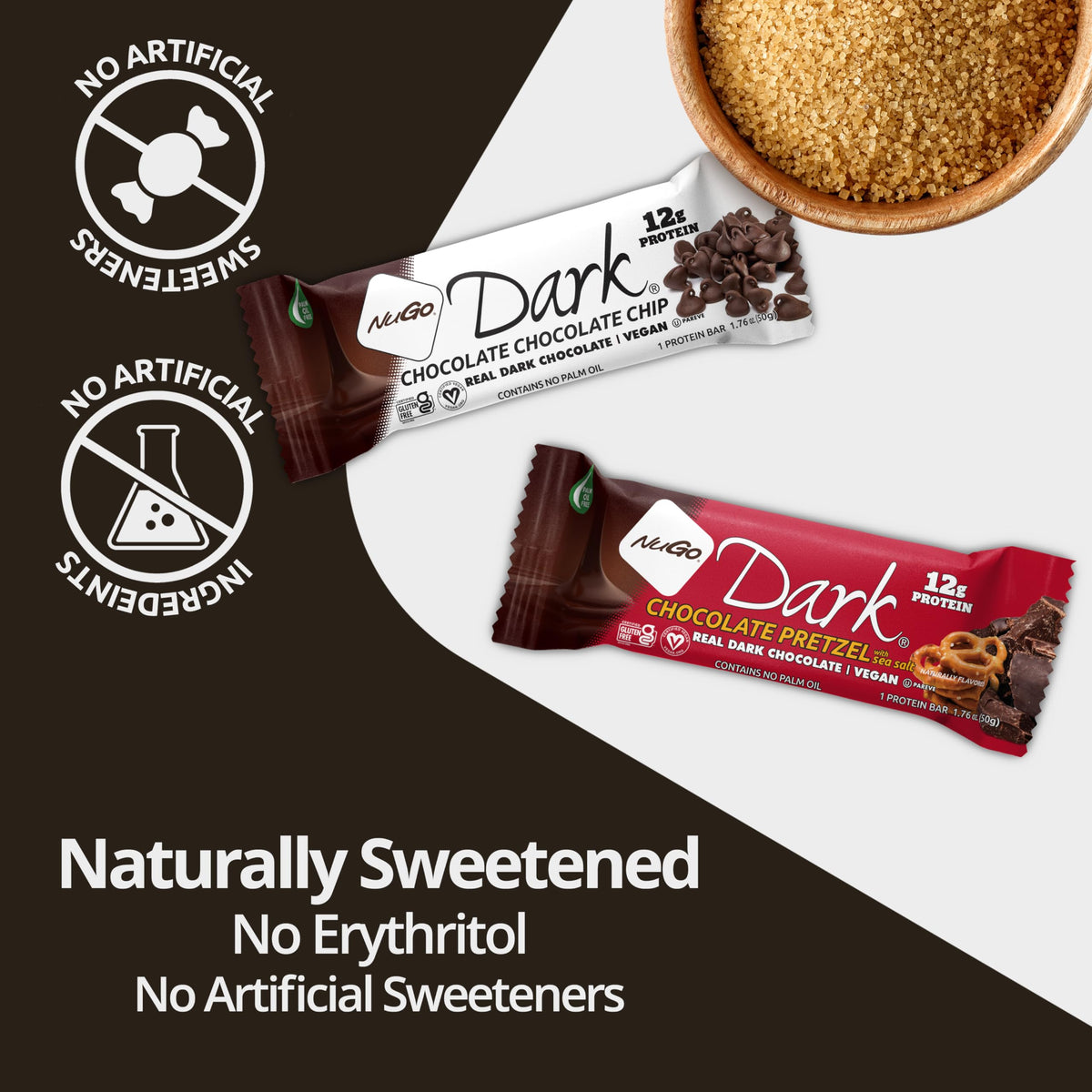 NuGo Dark Chocolate Mint Chocolate Chip Protein Bar - 12 Count - image 5