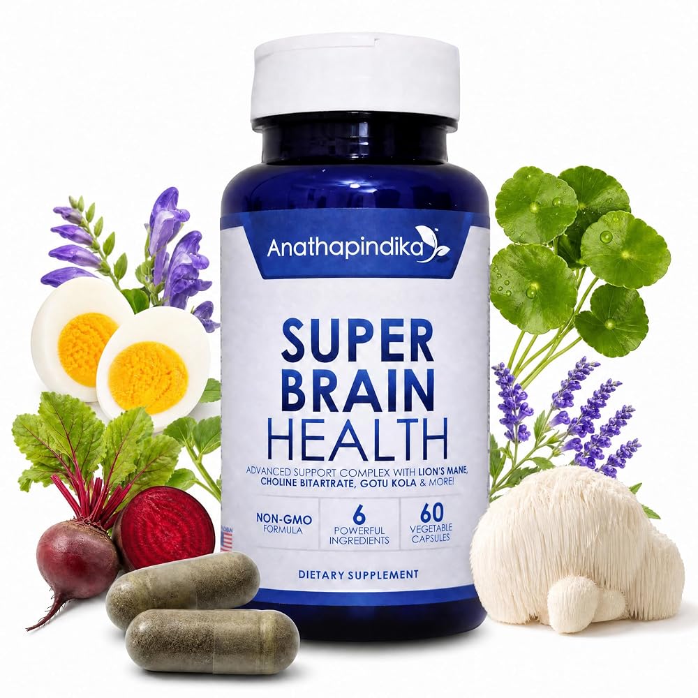 Anathapindika Health Cognition Focus Memory Brain Supplement - 60 Capsules