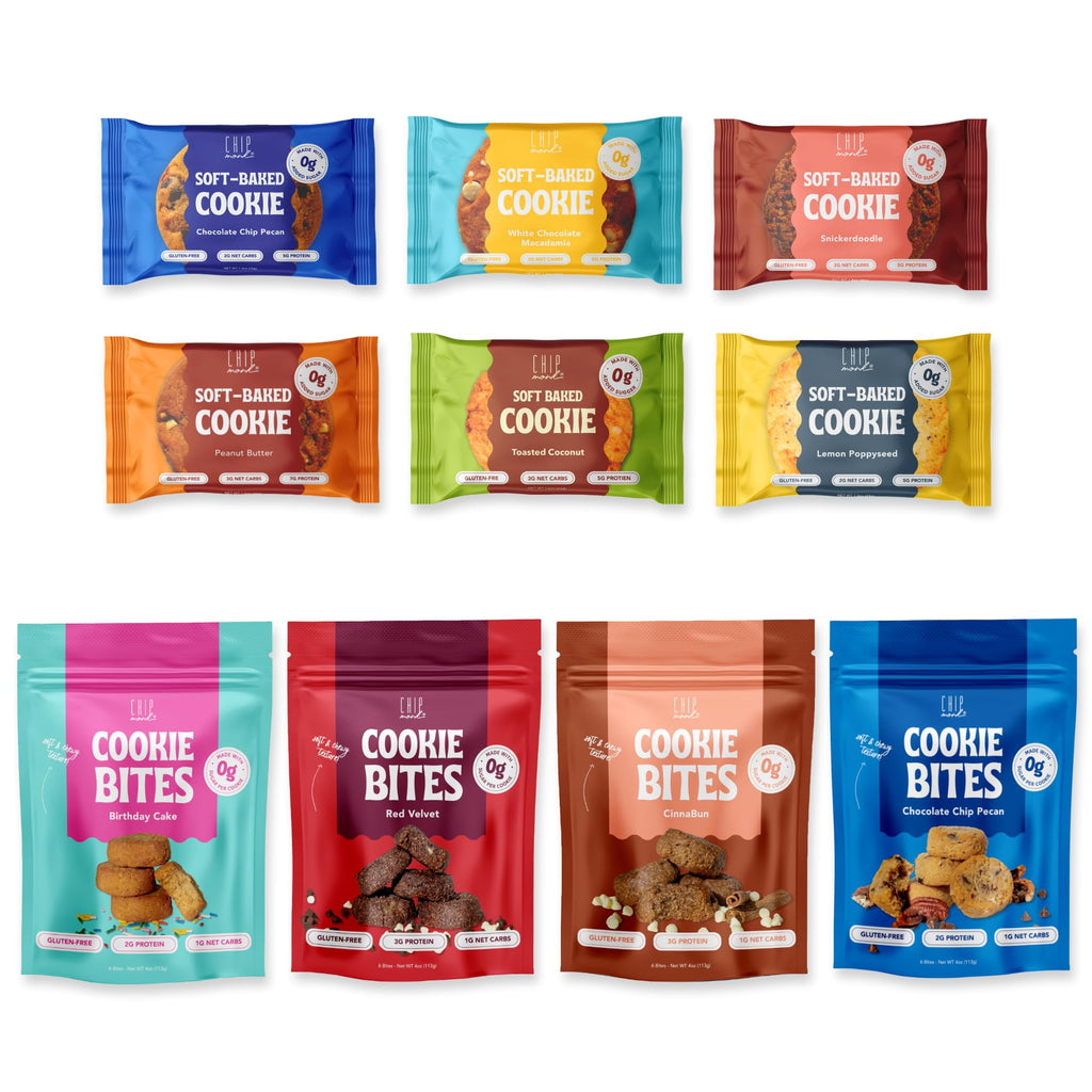 ChipMonk Keto Cookies & Bites Sampler - 10 Count