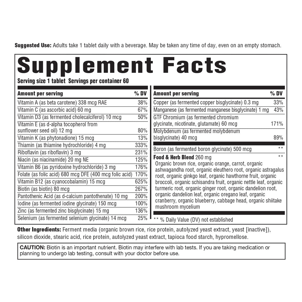 Innate Response Formulas Men's Multivitamin Over 40 Iron Free - 60 Tablets - image 2