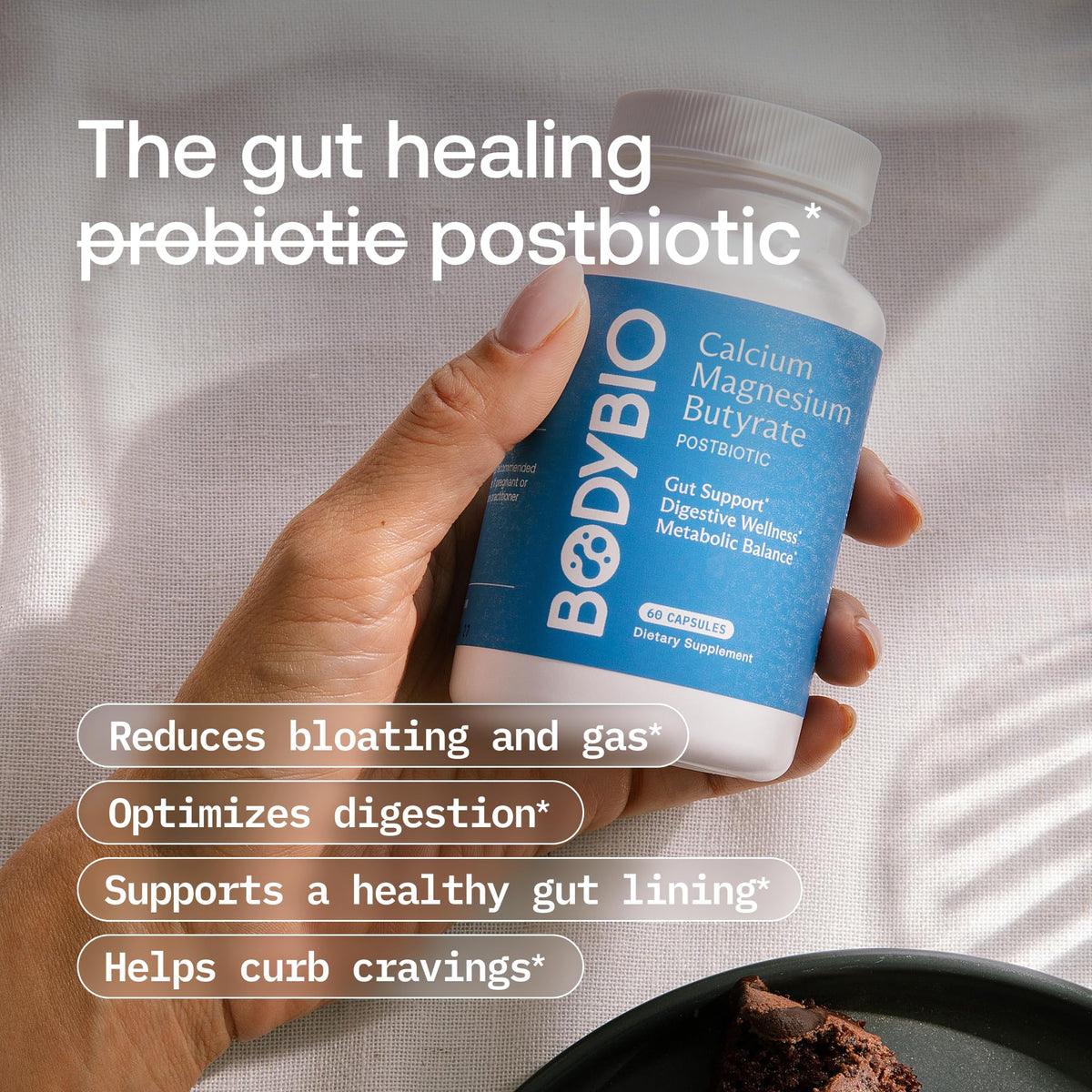 BodyBio Butyrate Calcium Magnesium Postbiotic - 100 Capsules - image 4