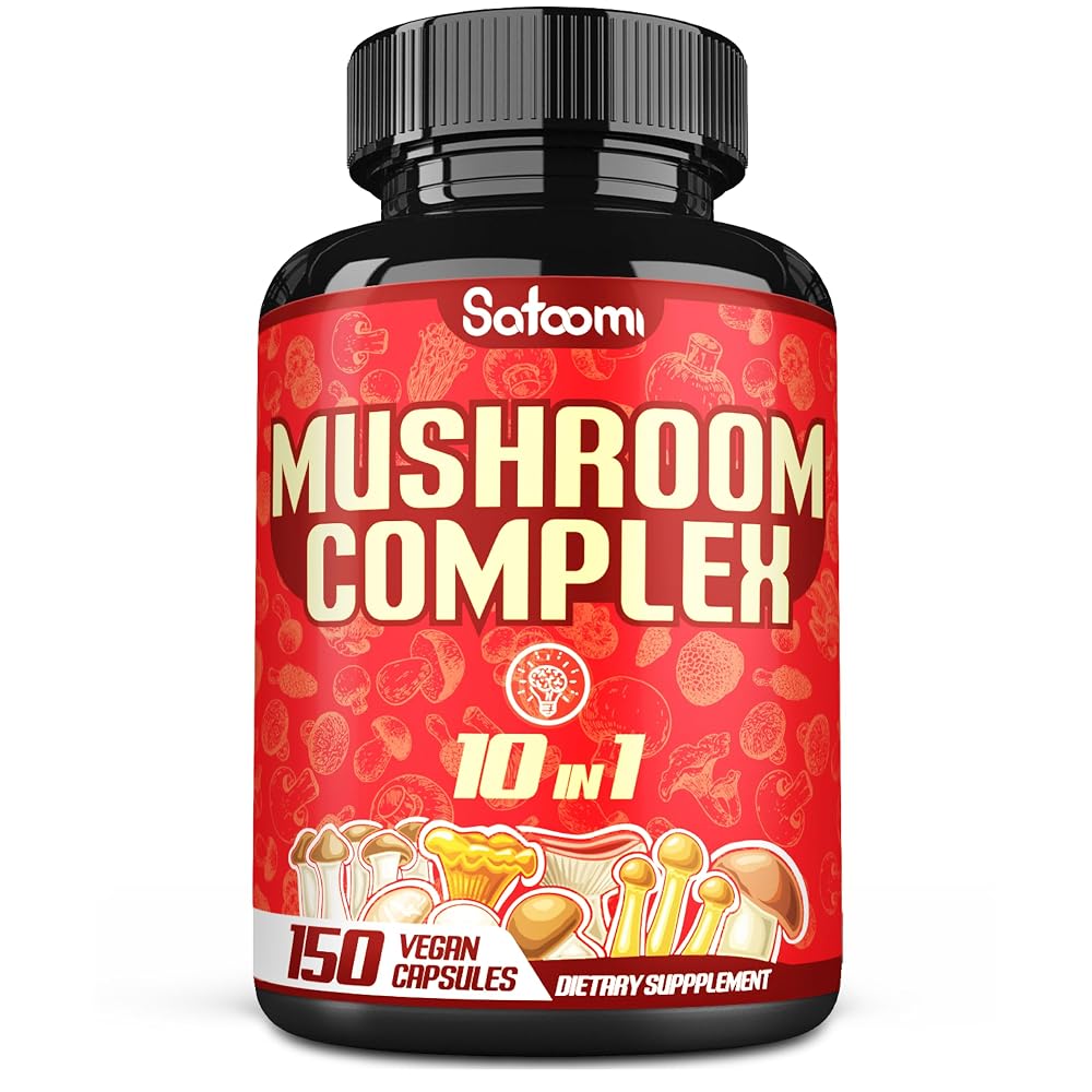 Satoomi 10in1 Mushroom Complex Brain Support - 150 Capsules