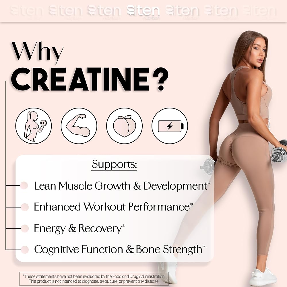 10Ten Nutrition Creatine + Collagen Powder for Women - 30 Servings - image 4