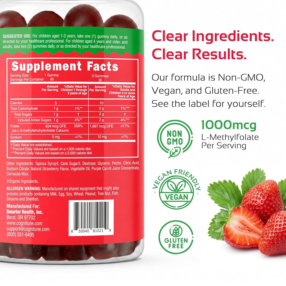 CogniTune Methylfolate Gummies Parent