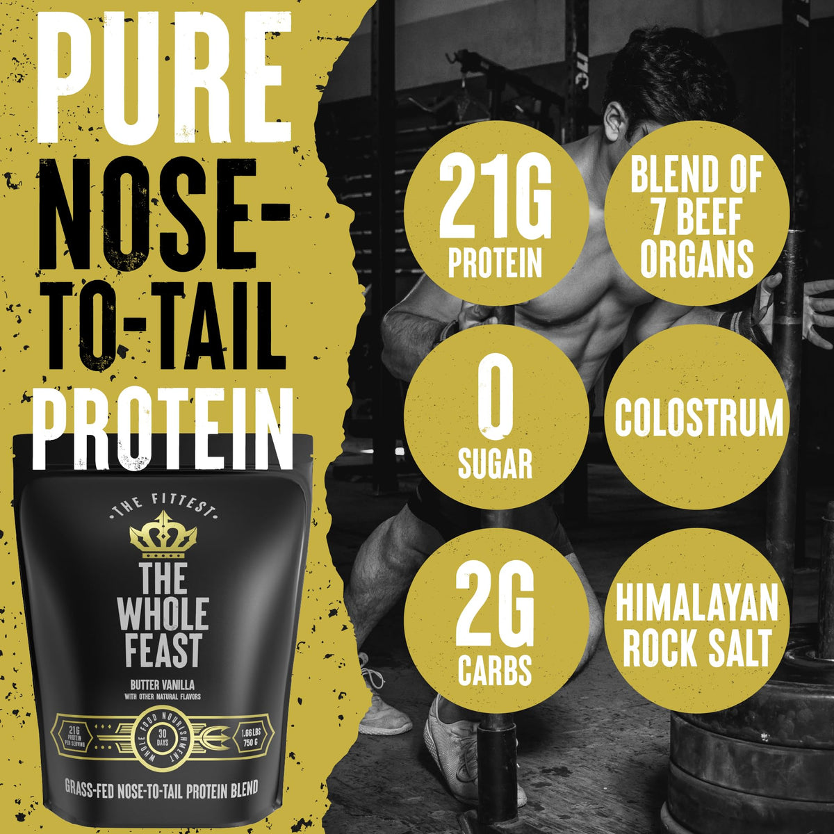 The Fittest Ever The Whole Feast - Beef Protein Isolate