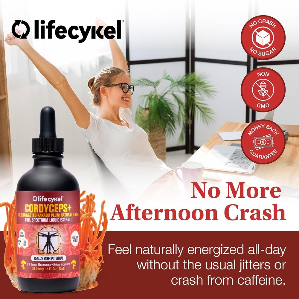 Life Cykel Professional Athletes Pack Mushroom Tincture - 6 Fl Oz - image 5