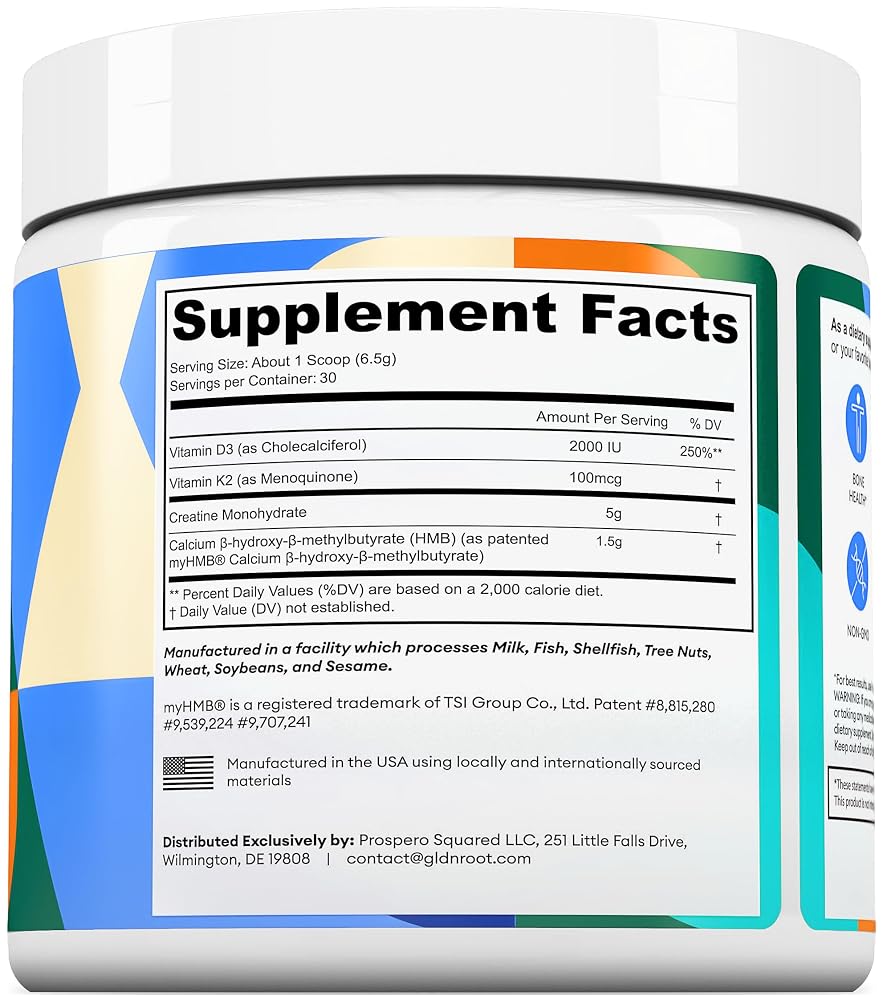 GoldenRoot GLDN Creatine HMB Powder Muscle Support - 30 Servings - image 6
