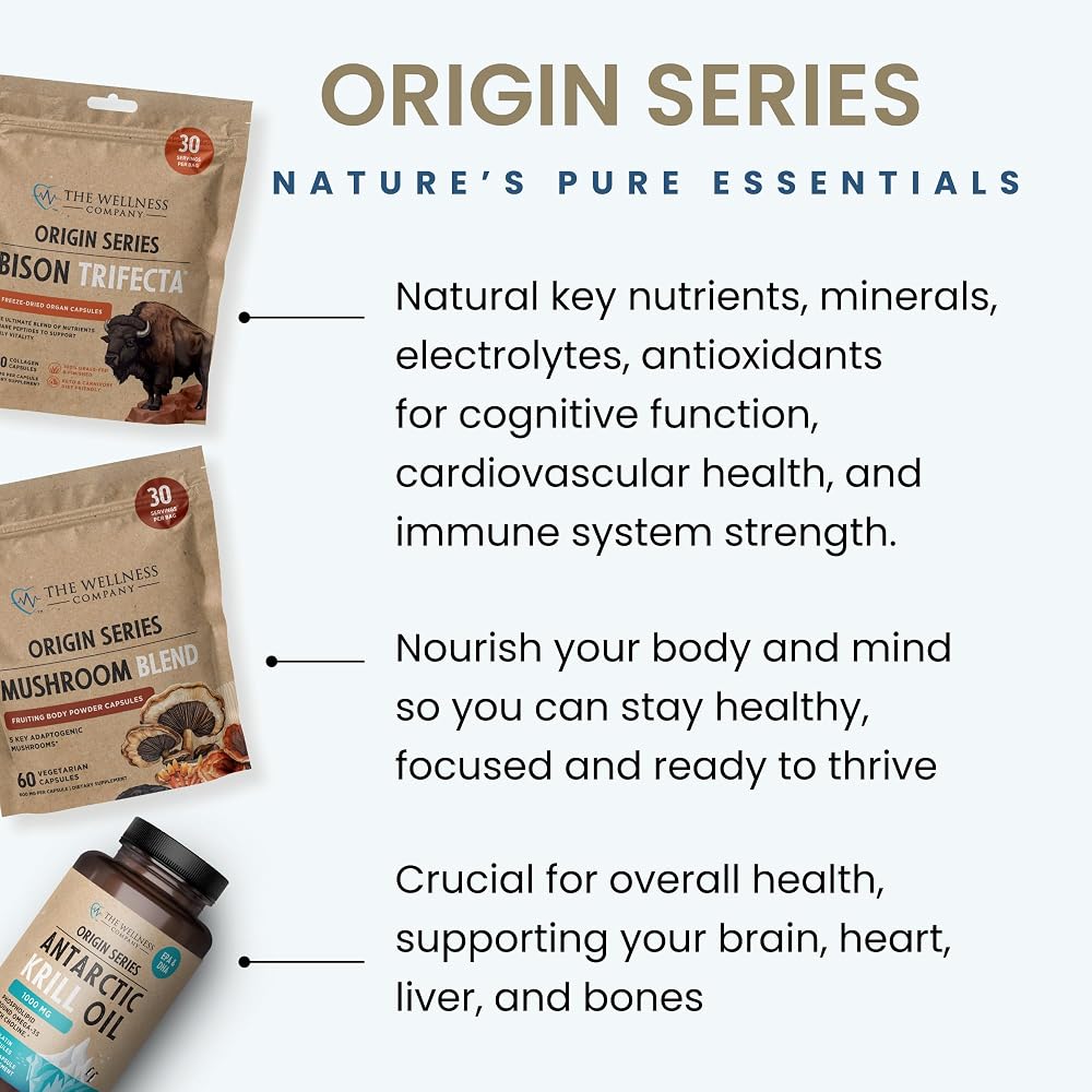 The Wellness Company Mushroom Blend 5-Mushroom Immune Support - 60 Capsules - image 5