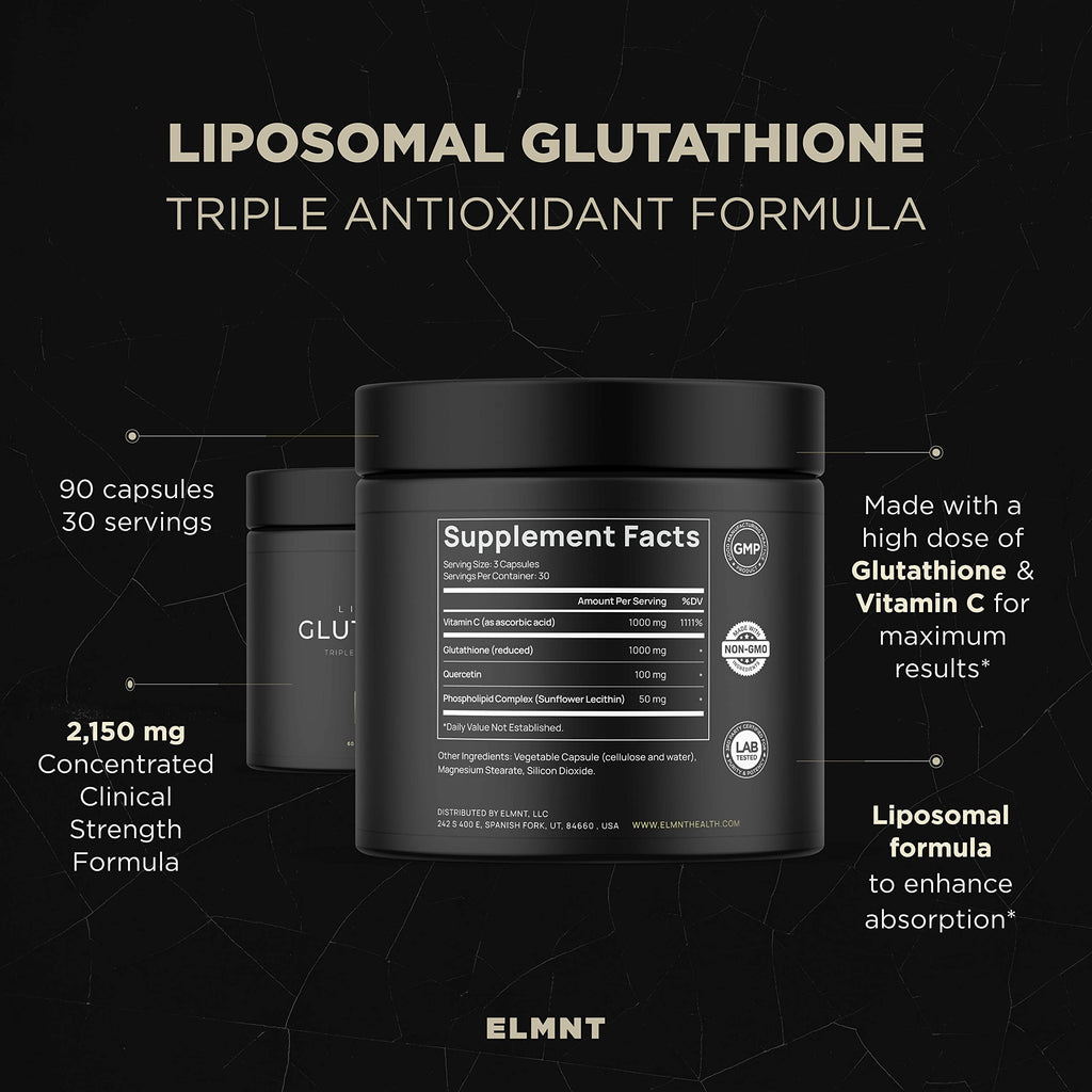 TERRA ELMNT Super Liposomal Glutathione 2150mg - 90 Capsules - image 8
