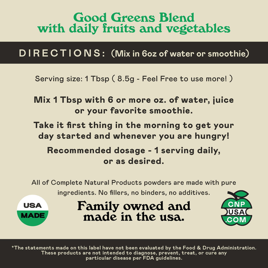 Complete Natural Products Good Greens Superfood Powder - 30 Servings - image 7