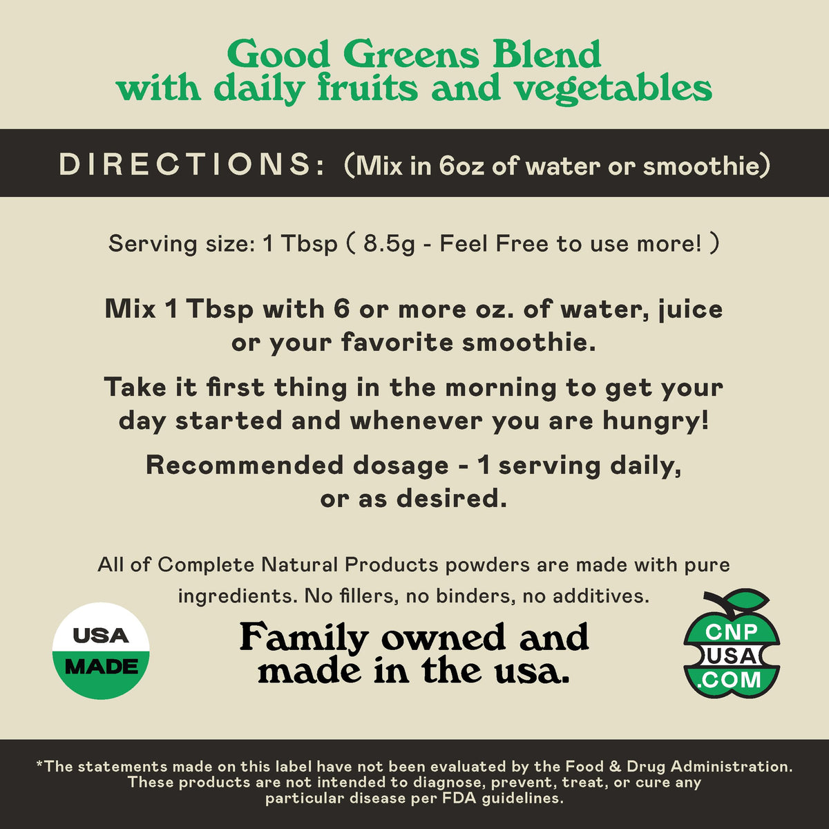 Complete Natural Products Good Greens Superfood Powder - 30 Servings - image 7