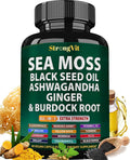 StrongVit Sea Moss Black Seed Oil Ashwagandha Ginger