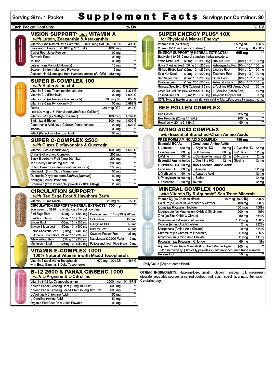 Fresh Start Super Start All-in-One Daily Vitamin Pack - 30 Packets - image 2