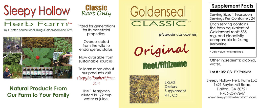 Sleepy Hollow Herb Farm Goldenseal Classic Root Tincture - 4 oz - image 2