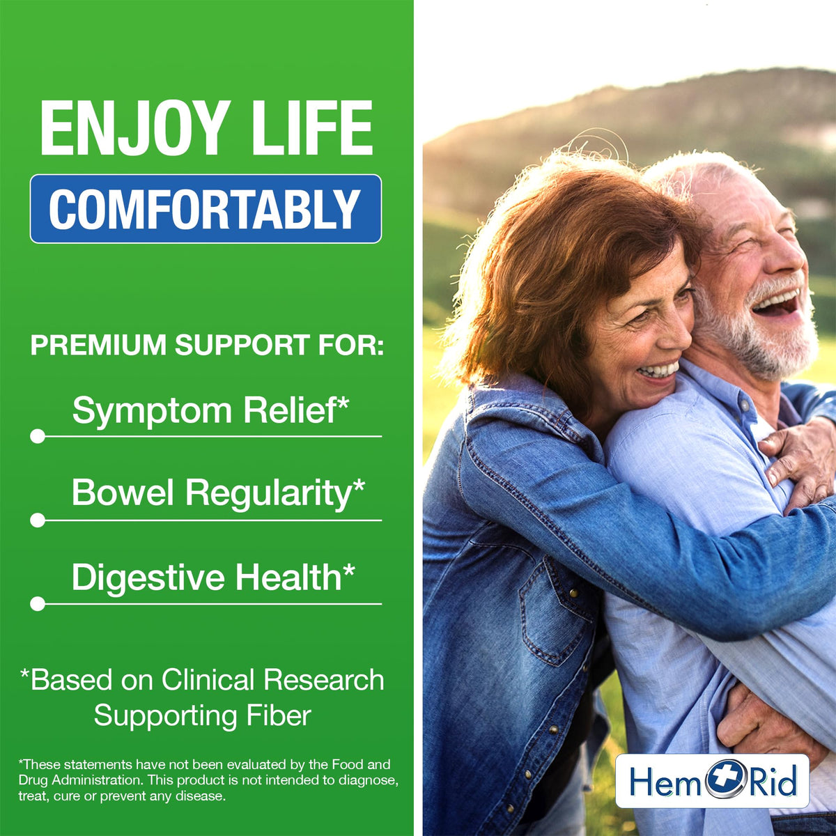 HemRid Fiber Gummies for Digestive Health - 60 Gummies - image 4
