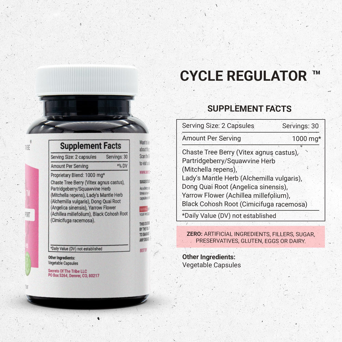 Secrets of the Tribe Cycle Regulator 60/120 Capsules