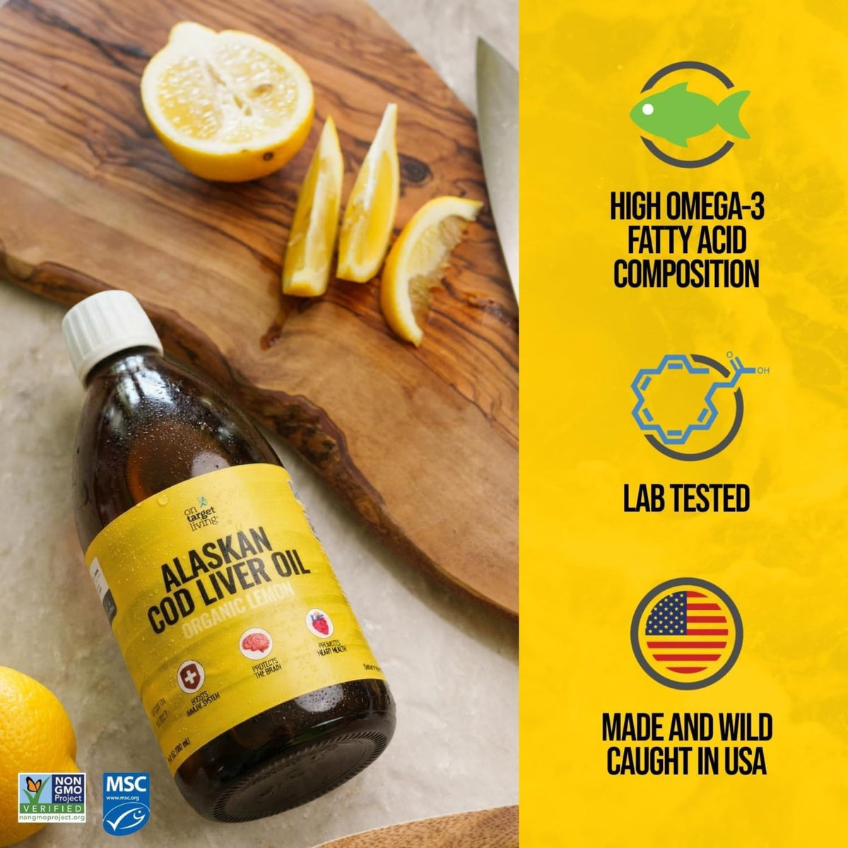 On Target Living Alaskan Cod Liver Oil