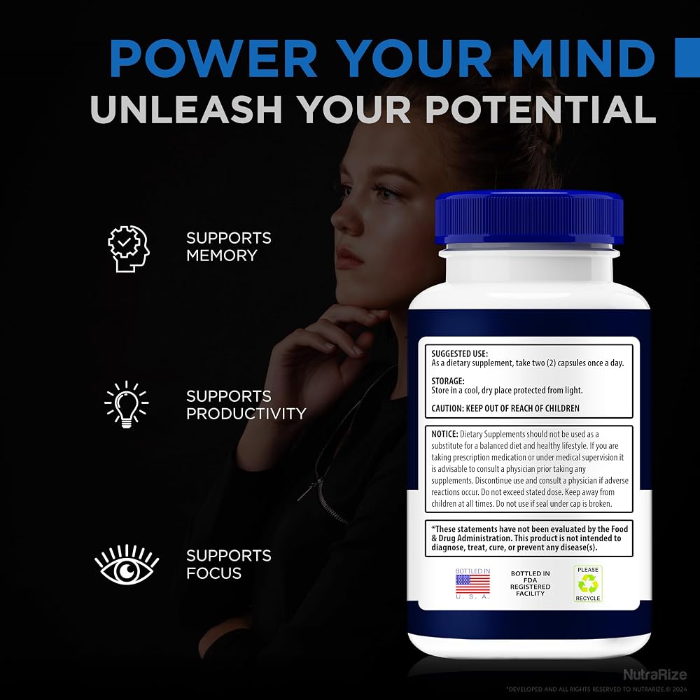 NutraRize Memo Force Memory & Focus Capsules - 120 Capsules - image 6