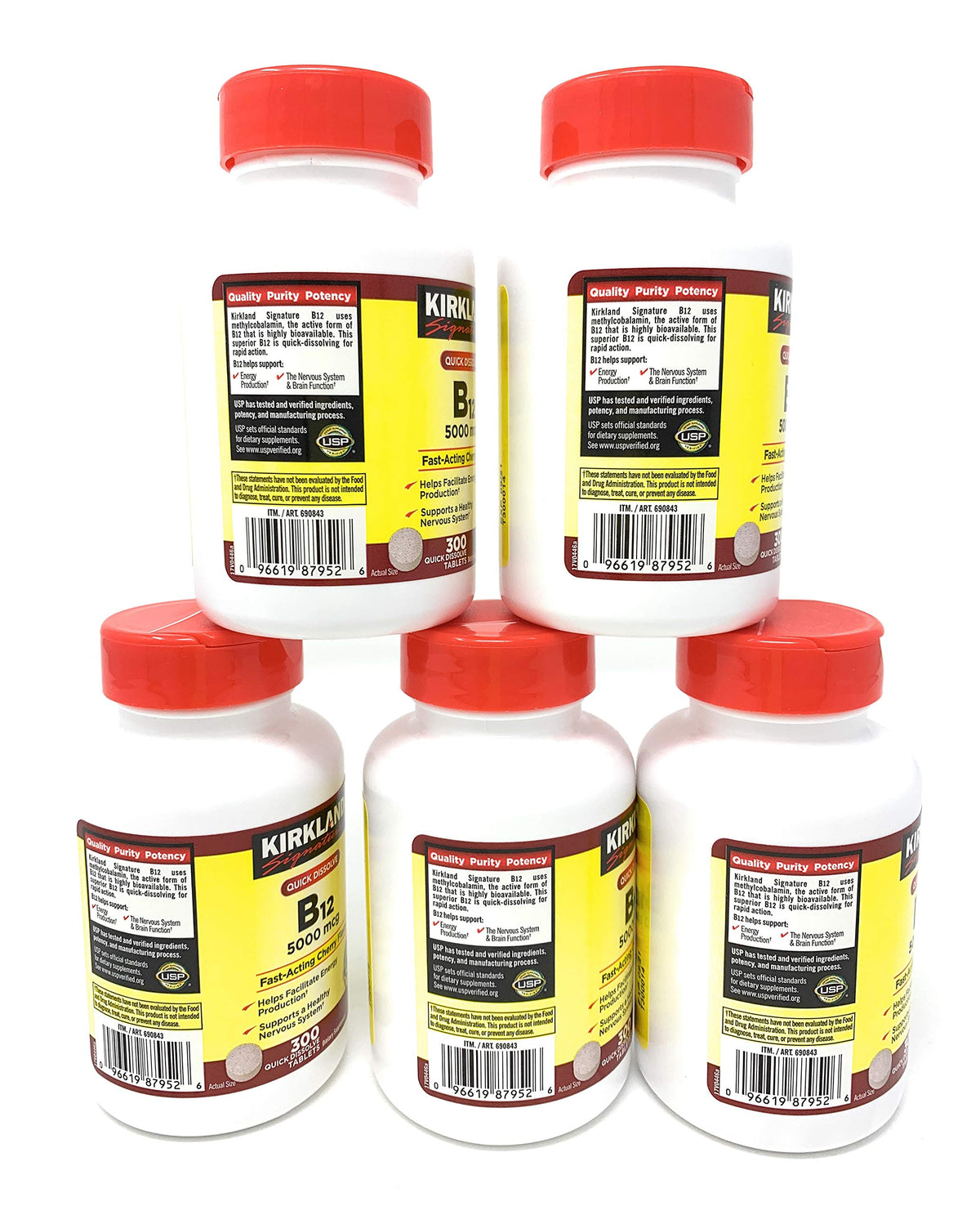Kirkland Signature Sublingual B-12 5000 mcg - 1500 Tablets - image 3