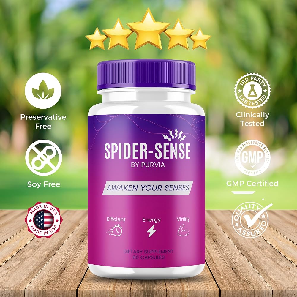 Purvia Spider Sense Pills Advanced Strength Formula - 60 Capsules - image 4