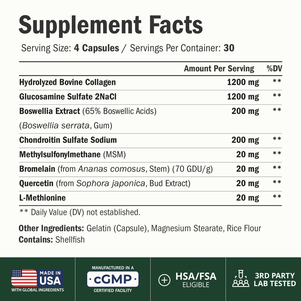 Vimerson Health Glucosamine Collagen Joint Support - 120 Capsules - image 2